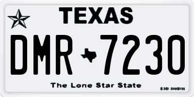 TX license plate DMR7230