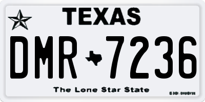 TX license plate DMR7236