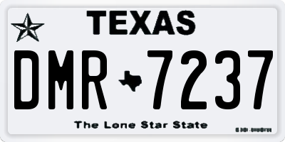TX license plate DMR7237