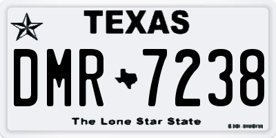 TX license plate DMR7238