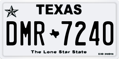 TX license plate DMR7240