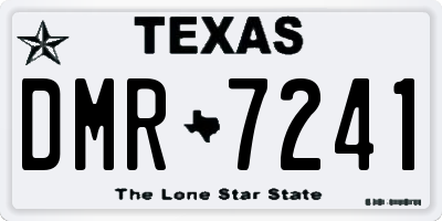 TX license plate DMR7241