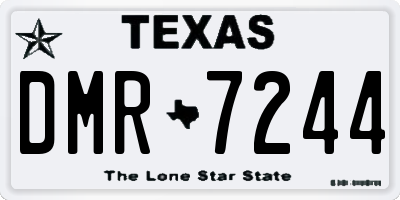 TX license plate DMR7244