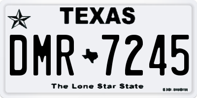 TX license plate DMR7245