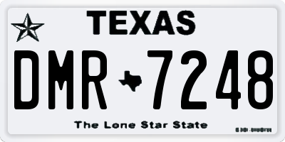 TX license plate DMR7248