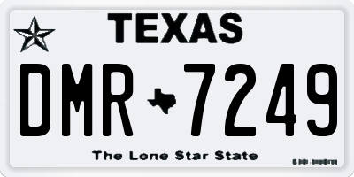 TX license plate DMR7249