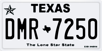 TX license plate DMR7250