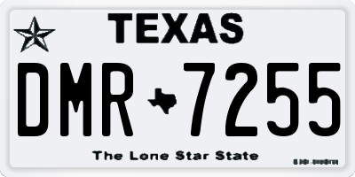 TX license plate DMR7255