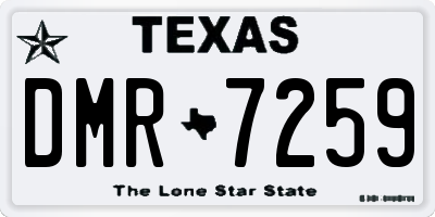TX license plate DMR7259