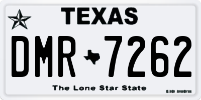TX license plate DMR7262