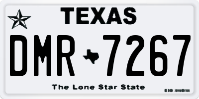 TX license plate DMR7267