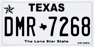 TX license plate DMR7268