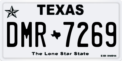 TX license plate DMR7269