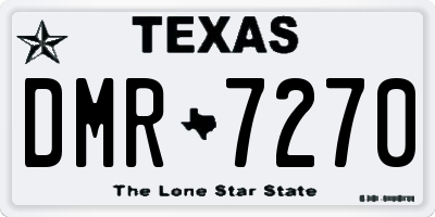 TX license plate DMR7270
