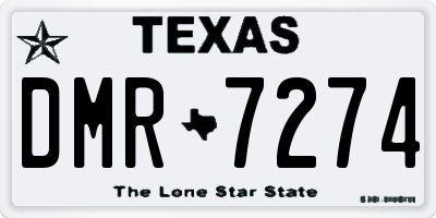 TX license plate DMR7274
