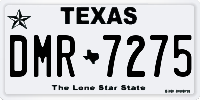 TX license plate DMR7275