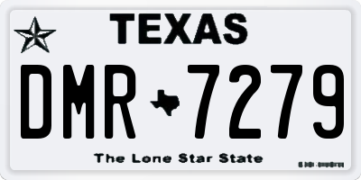 TX license plate DMR7279
