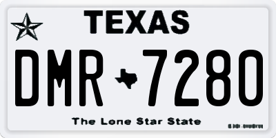 TX license plate DMR7280