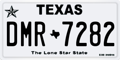 TX license plate DMR7282