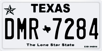 TX license plate DMR7284