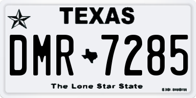 TX license plate DMR7285
