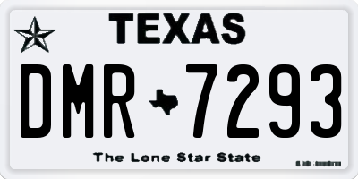 TX license plate DMR7293