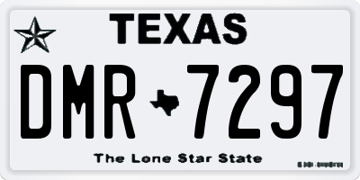 TX license plate DMR7297