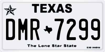 TX license plate DMR7299