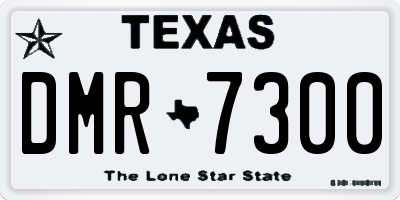 TX license plate DMR7300