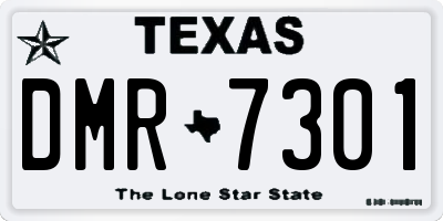 TX license plate DMR7301