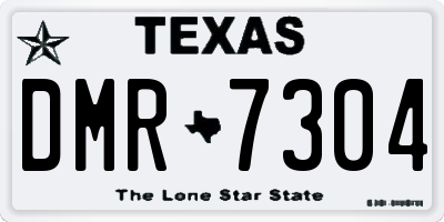 TX license plate DMR7304