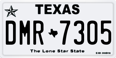 TX license plate DMR7305