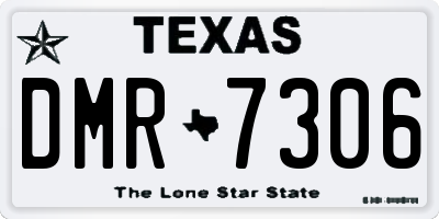 TX license plate DMR7306