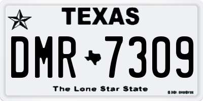 TX license plate DMR7309