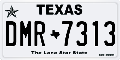 TX license plate DMR7313