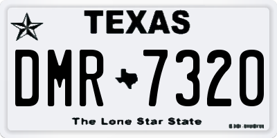 TX license plate DMR7320