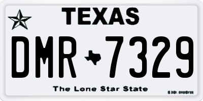 TX license plate DMR7329