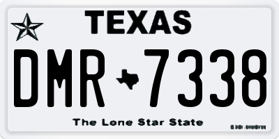 TX license plate DMR7338