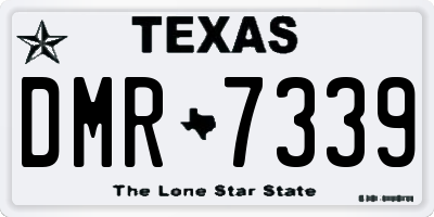 TX license plate DMR7339