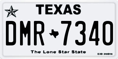 TX license plate DMR7340