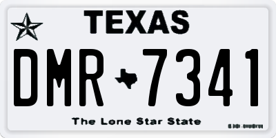 TX license plate DMR7341