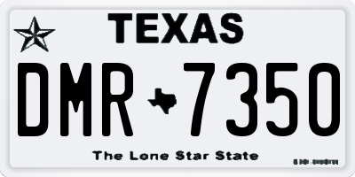 TX license plate DMR7350