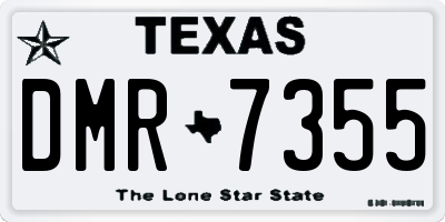 TX license plate DMR7355