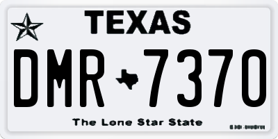 TX license plate DMR7370
