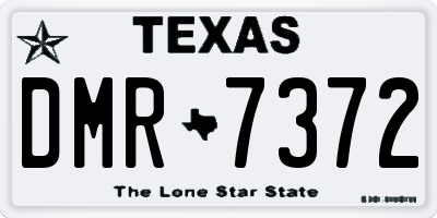 TX license plate DMR7372