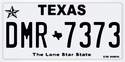 TX license plate DMR7373