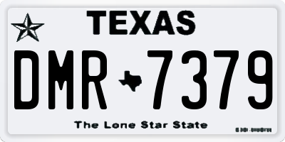 TX license plate DMR7379