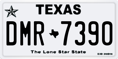 TX license plate DMR7390