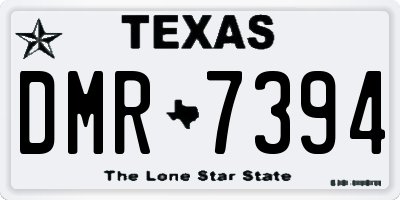 TX license plate DMR7394