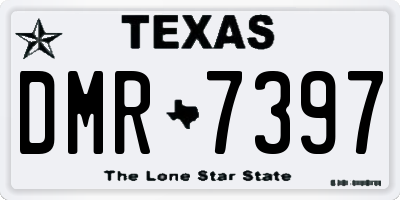 TX license plate DMR7397
